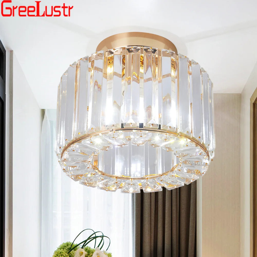 GreeLustr Modern Crystal Chandeliers Ceiling Light With E27 Led