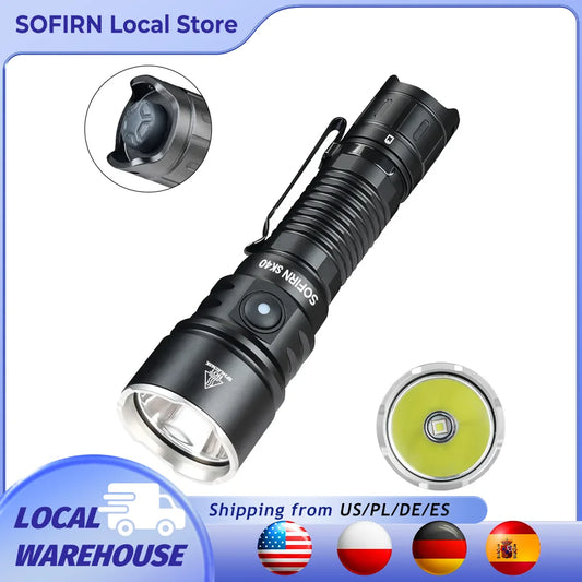 Sofirn SK40 SFT70 LED 3200 Lumen Tactical Flashlight 21700