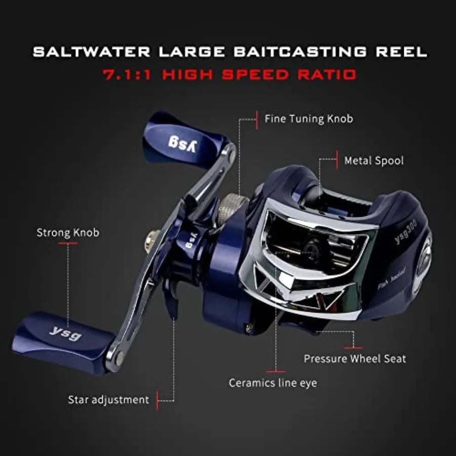 Telescopic Fishing Rod And Reel Combo Carbon Fiber Baitcasting Reel