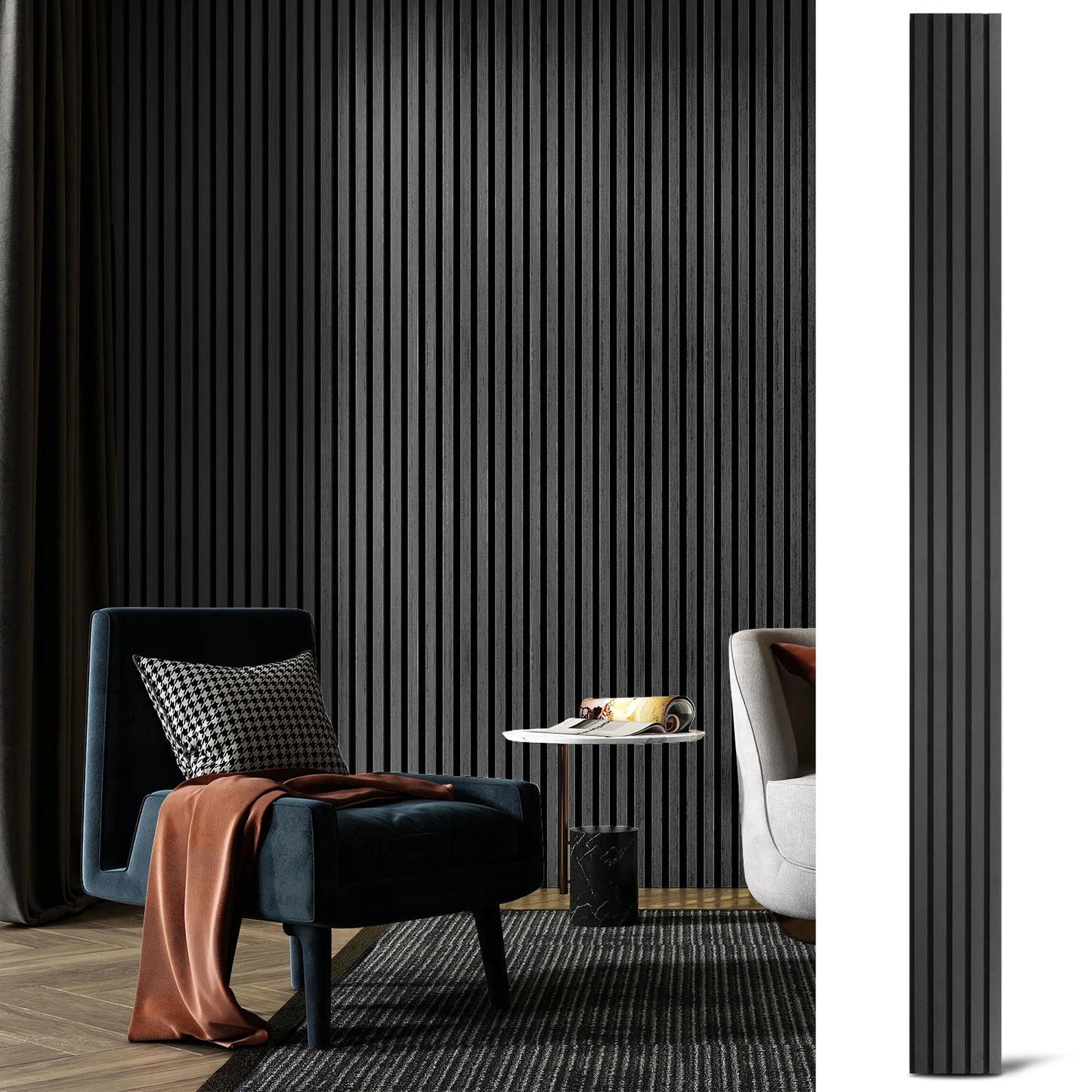 Art3d Wood Slat 3D Textured Acoustic Panels for Noise Reduction