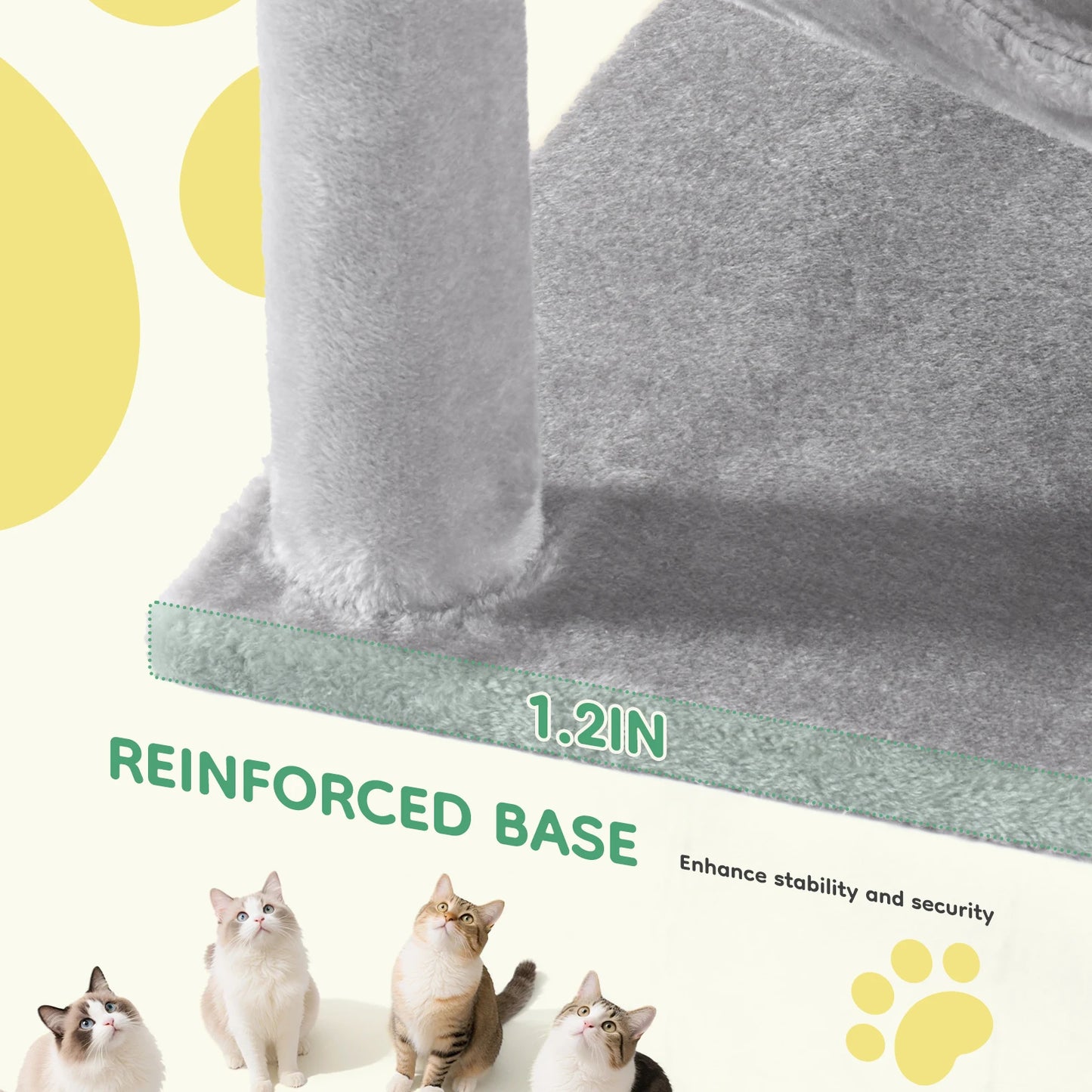 JHK Cat Tree Tall Multi Cat Climbing Tower Indoor Furniture