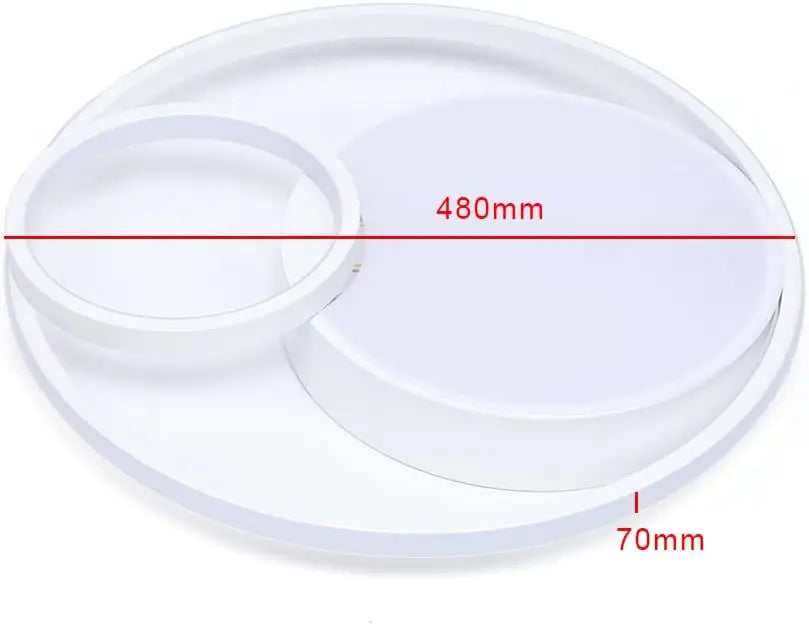 LED Flush Mount Ceiling Light Three-Ring Chandelier Modern