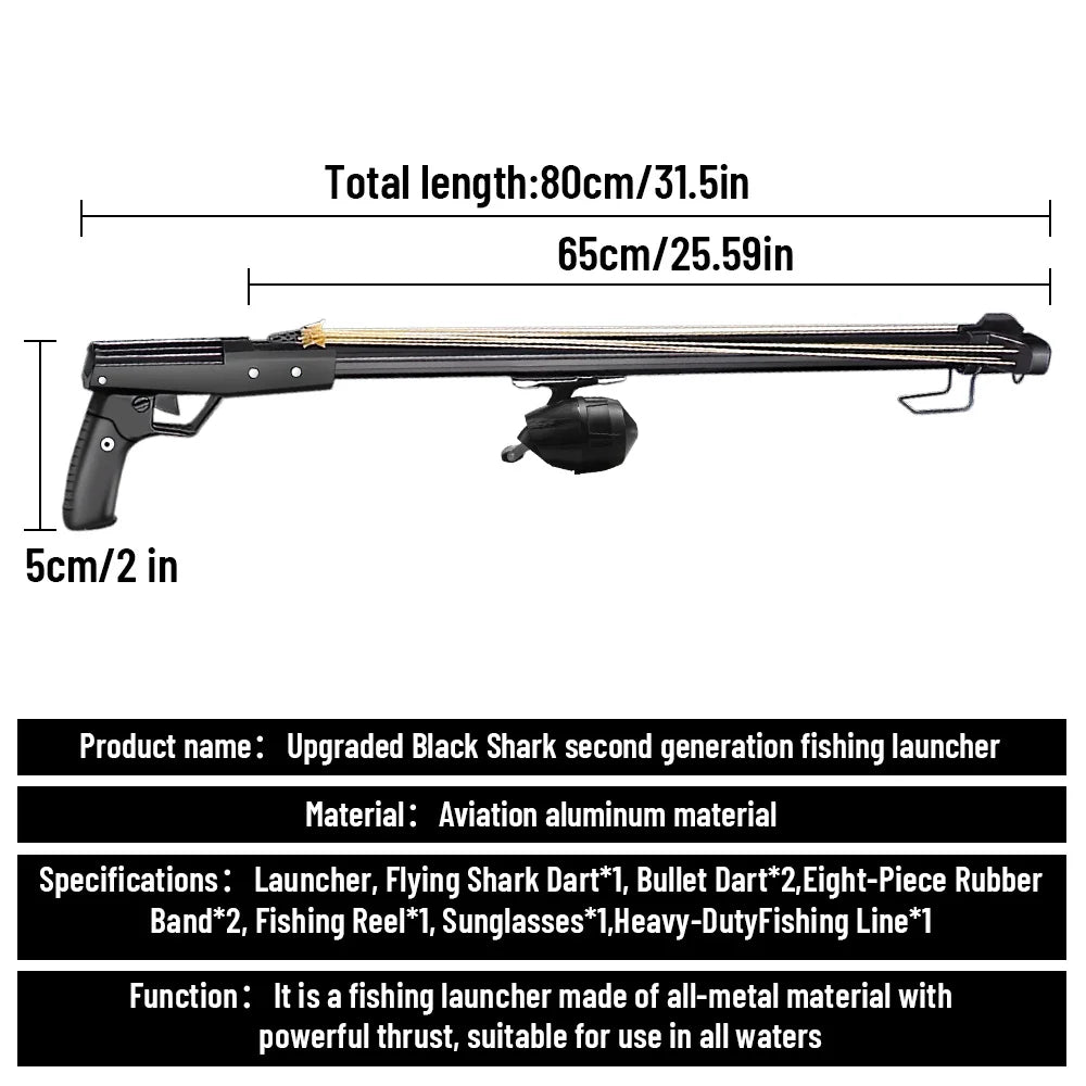 Aluminum Fishing Slingshot Rod With Reel For Long Distance