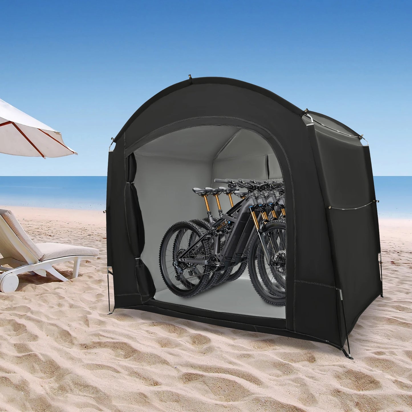 Portable Bike Storage Shed Waterproof Bicycle Shelter Tent
