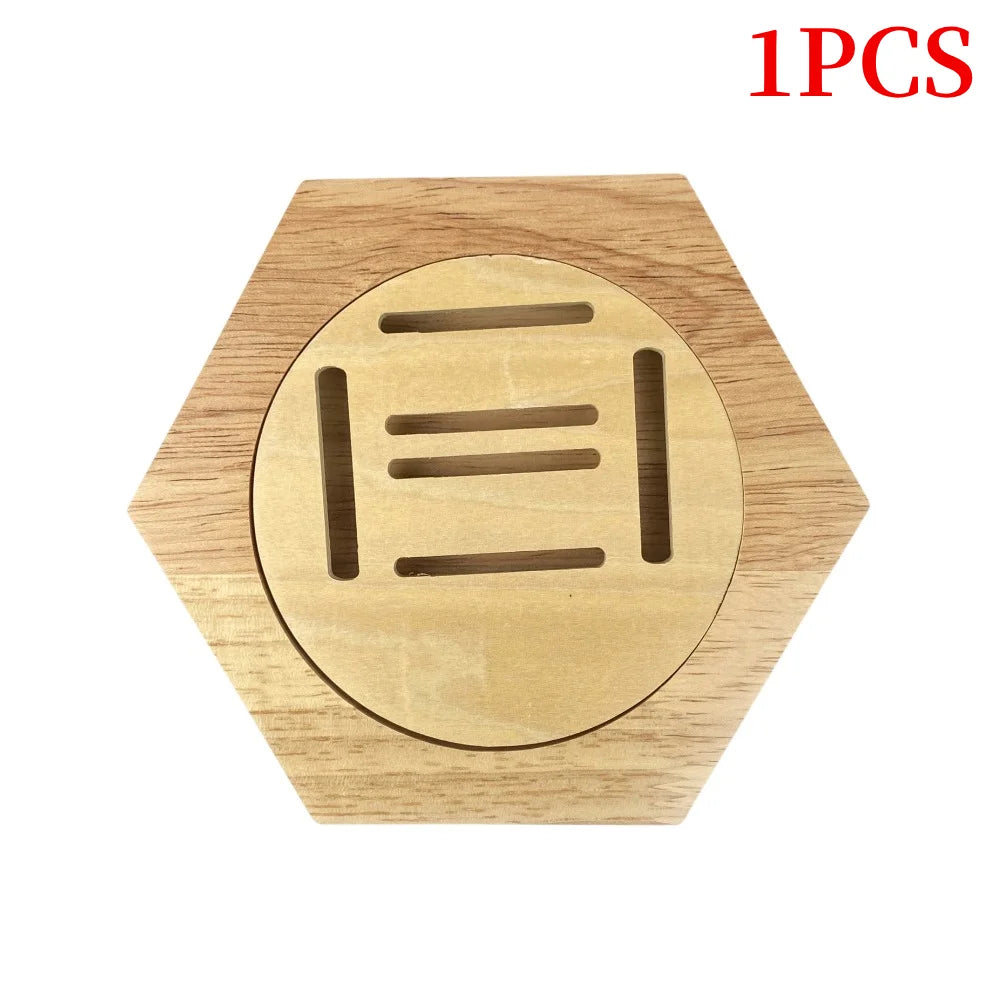 1-10Pcs Medal Display Stand Wooden Medal Hanger for Sport Track Field Running Creative Splicing Wall Hexagonal Honor Decor Rack