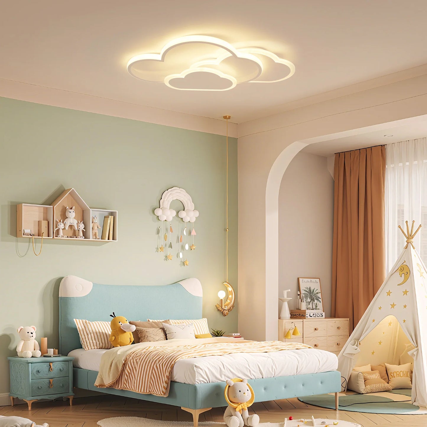 LED Cloud Ceiling Light For Home Decor, Modern Chandelier