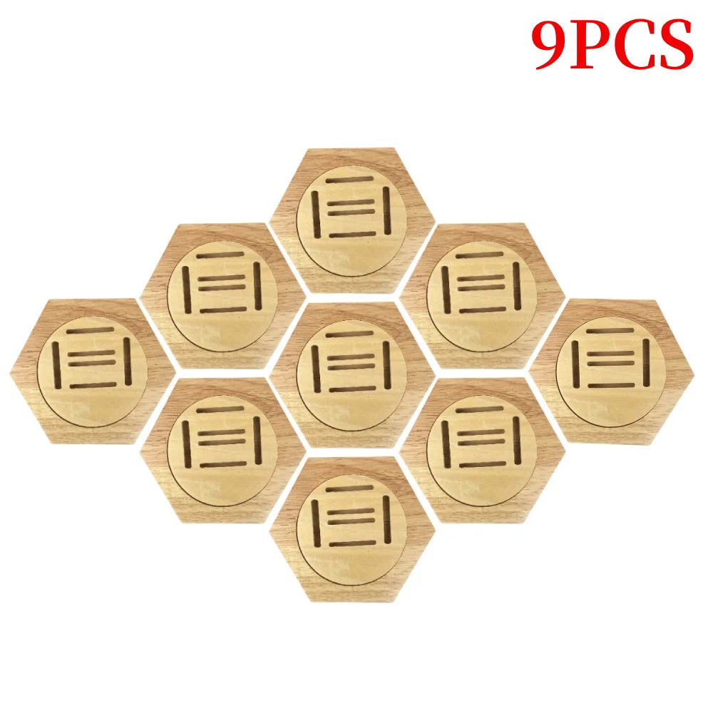 1-10Pcs Medal Display Stand Wooden Medal Hanger for Sport Track Field Running Creative Splicing Wall Hexagonal Honor Decor Rack
