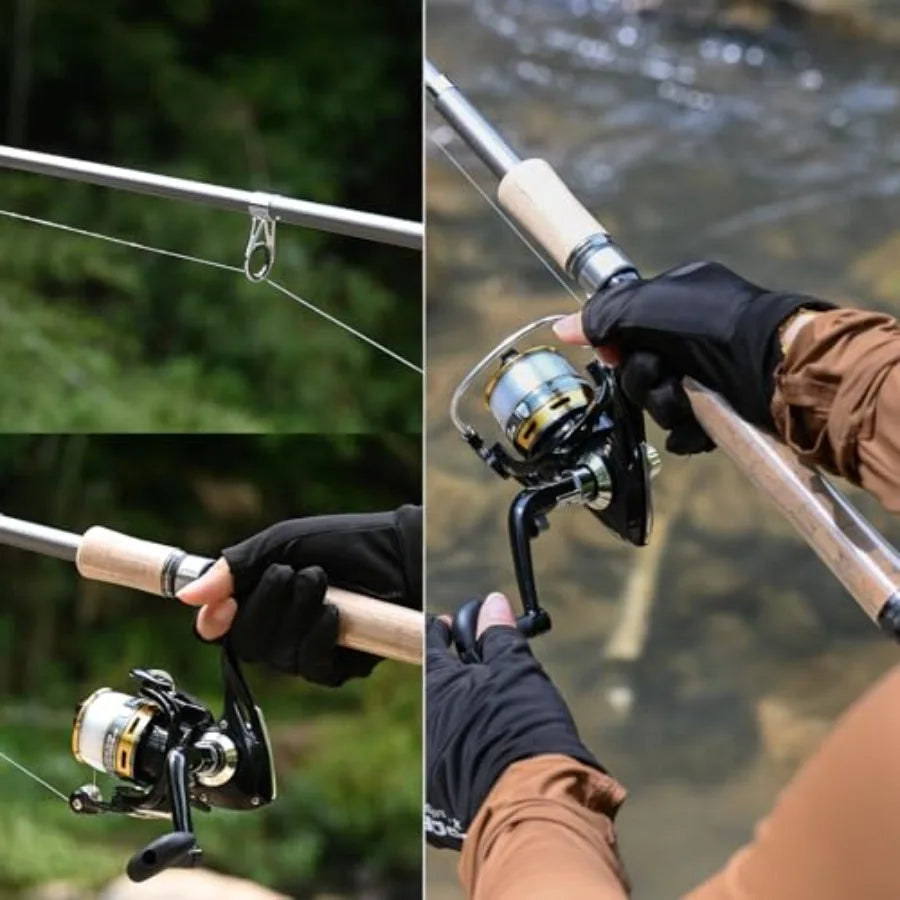 Carbon Fiber Spinning Rod Combo Kit With 145 Accessories