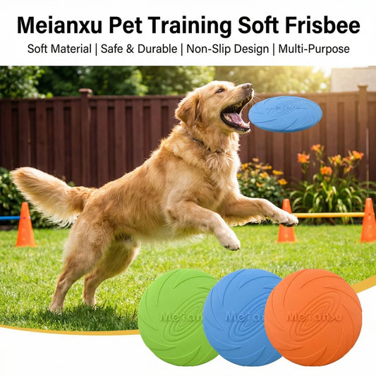 6 Pack Dog Flying Disc Toys Bite Resistant Waterproof Training