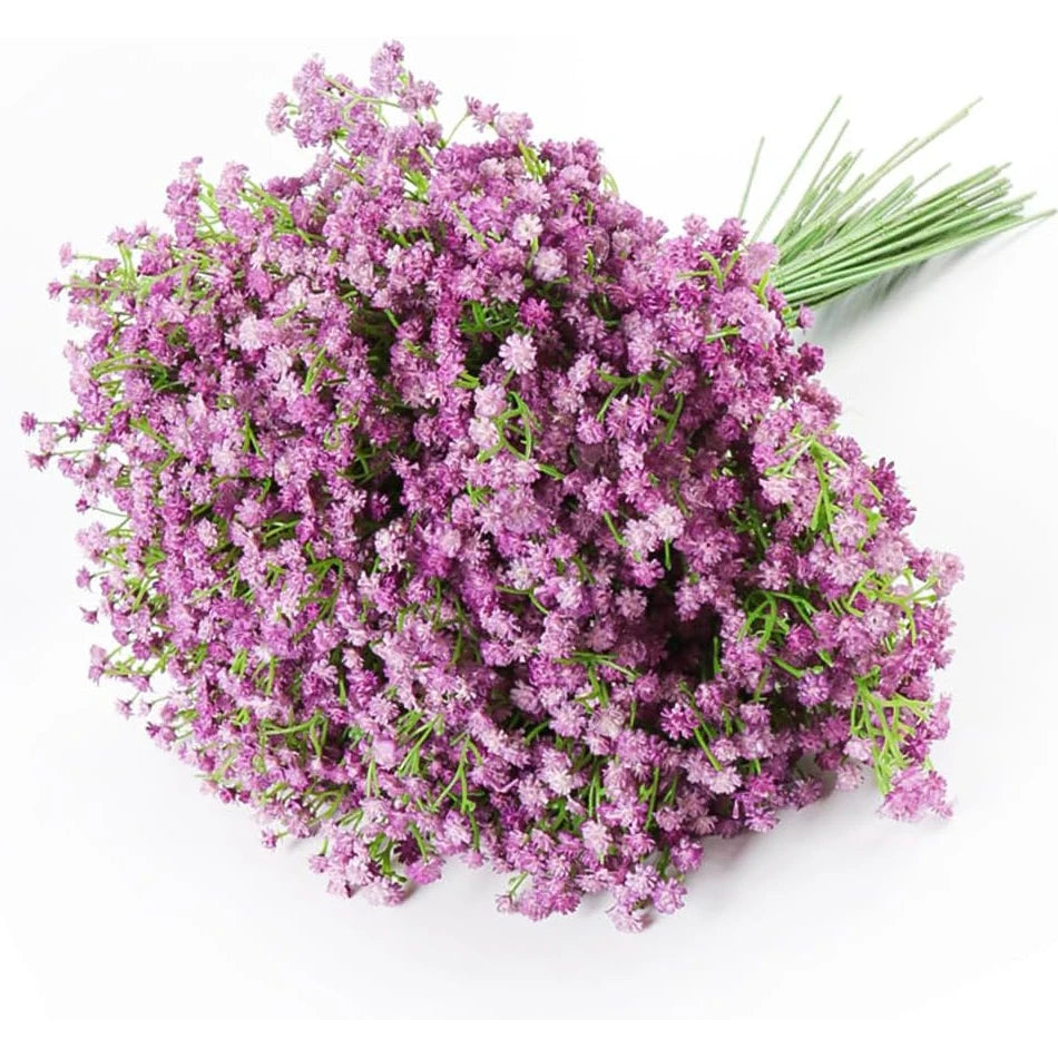48PCS Babysbreath Artificial Flowers, Starry Sky Flowers Artificial Bulk, White Flores Greenery for Wedding Tables Decor