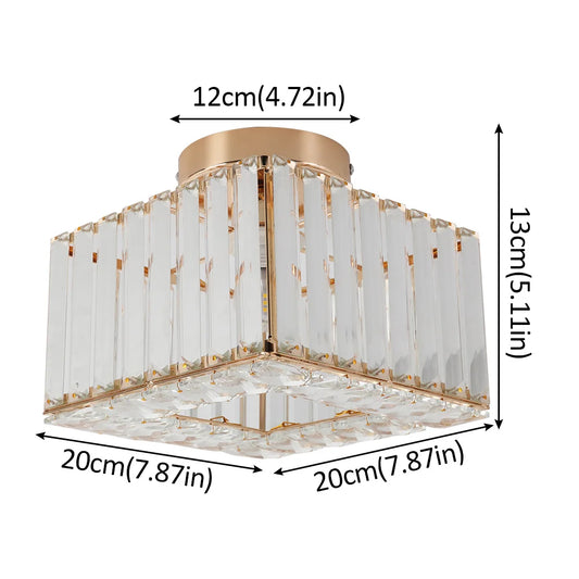 GreeLustr Modern Crystal Chandeliers Ceiling Light With E27 Led