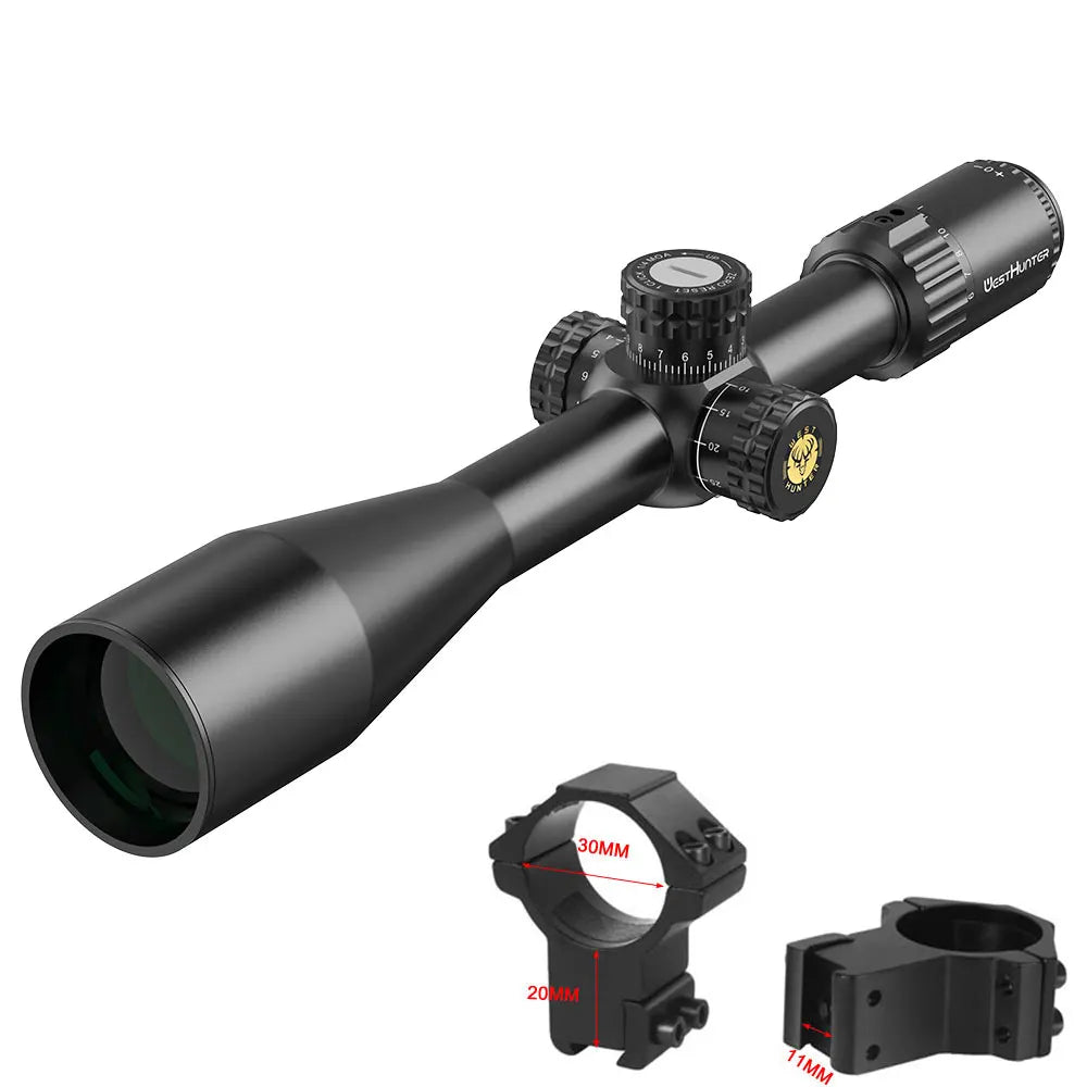 WestHunter 6-24X50 SFP Riflescope With Reset Lock Turrets For Hunting