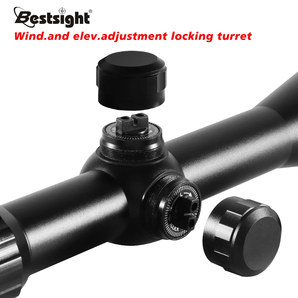 Nabila Illuminated Hunting Scope With Mounts Mil Dot Reticle