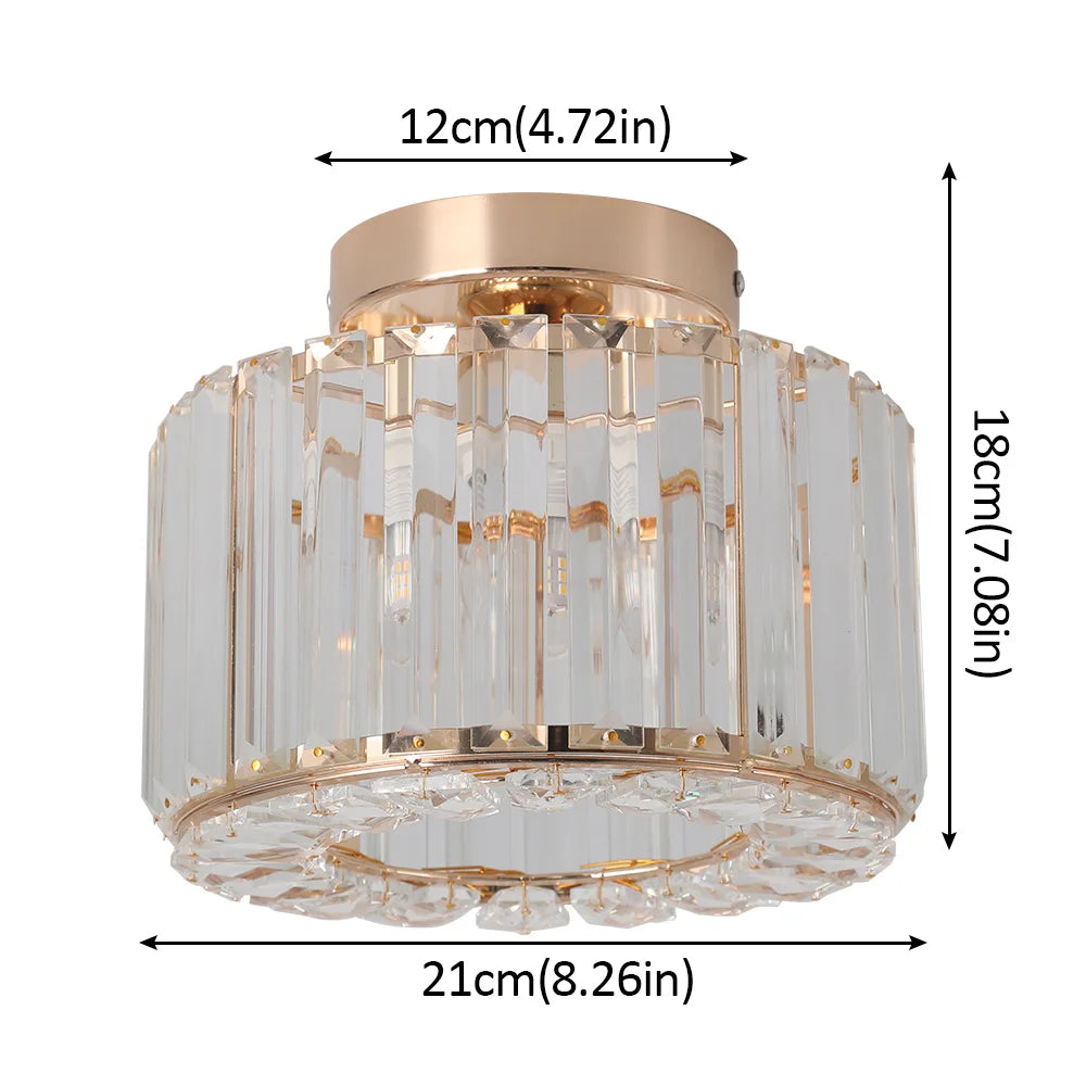 GreeLustr Modern Crystal Chandeliers Ceiling Light With E27 Led