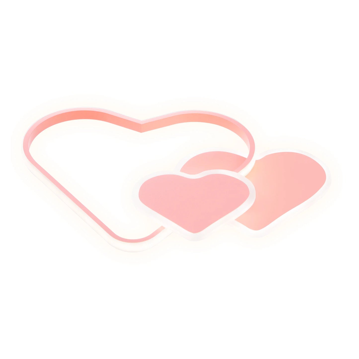 Heart-Shaped LED Ceiling Lamp With Remote Control 36W 3000-6000K