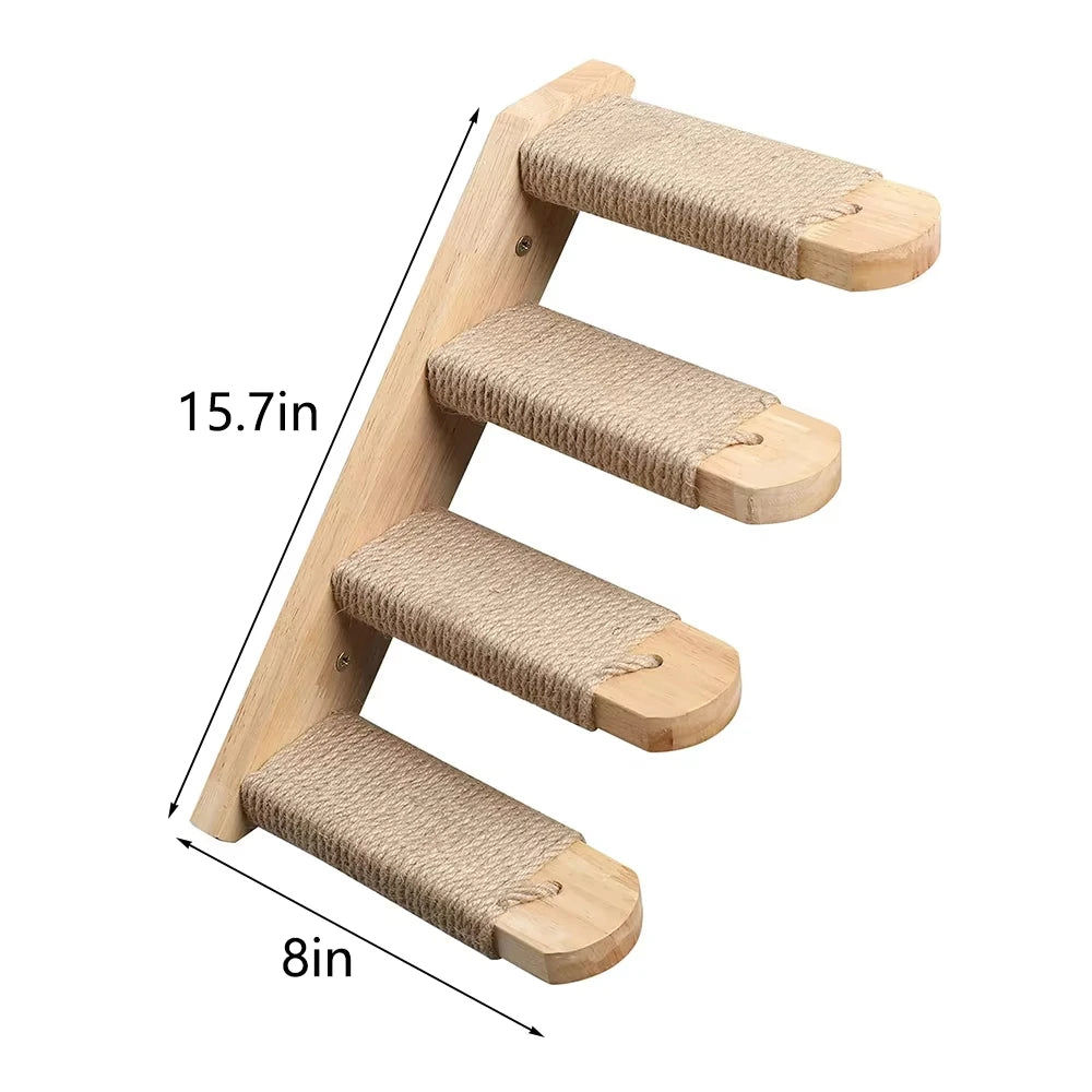 Wall Mounted Cat Rope Bridge With Sisal For Indoor Cats