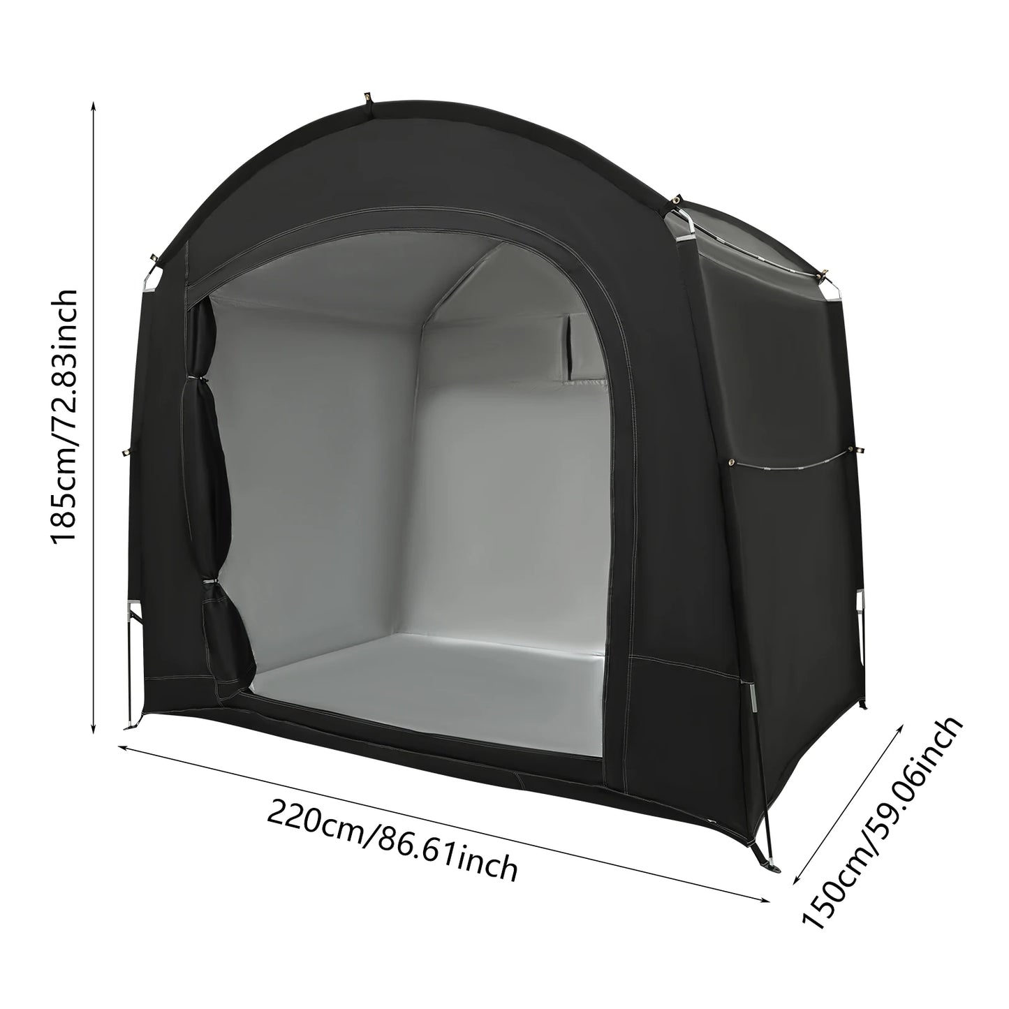 Portable Bike Storage Shed Waterproof Bicycle Shelter Tent