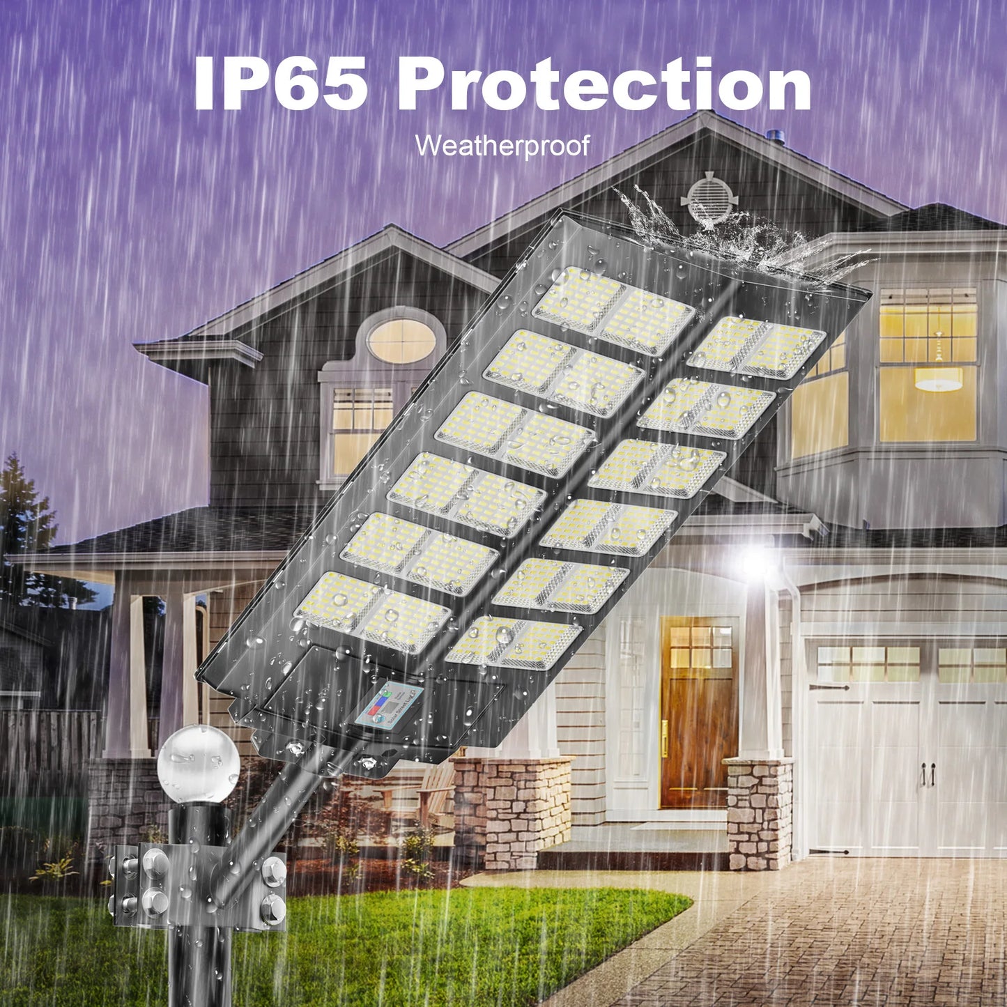 4-Pack Outdoor Solar Street Lights IP65 Waterproof With Motion Sensor