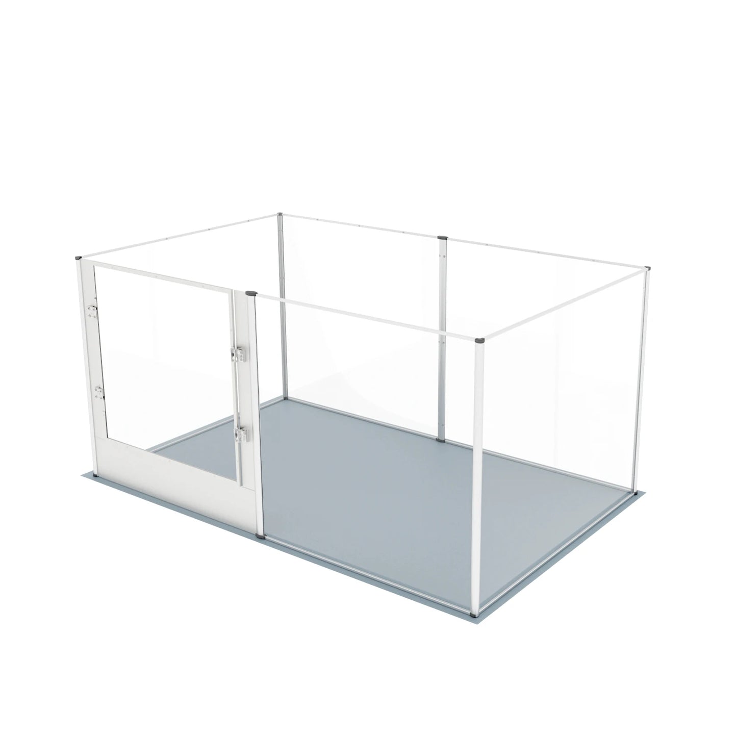 BINGOPAW Heavy Duty Acrylic Dog Playpen Fence With Waterproof Mat