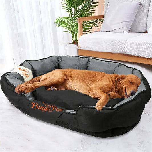 BINGOPAW Calming Oxford Dog Bed With Removable Washable Cover