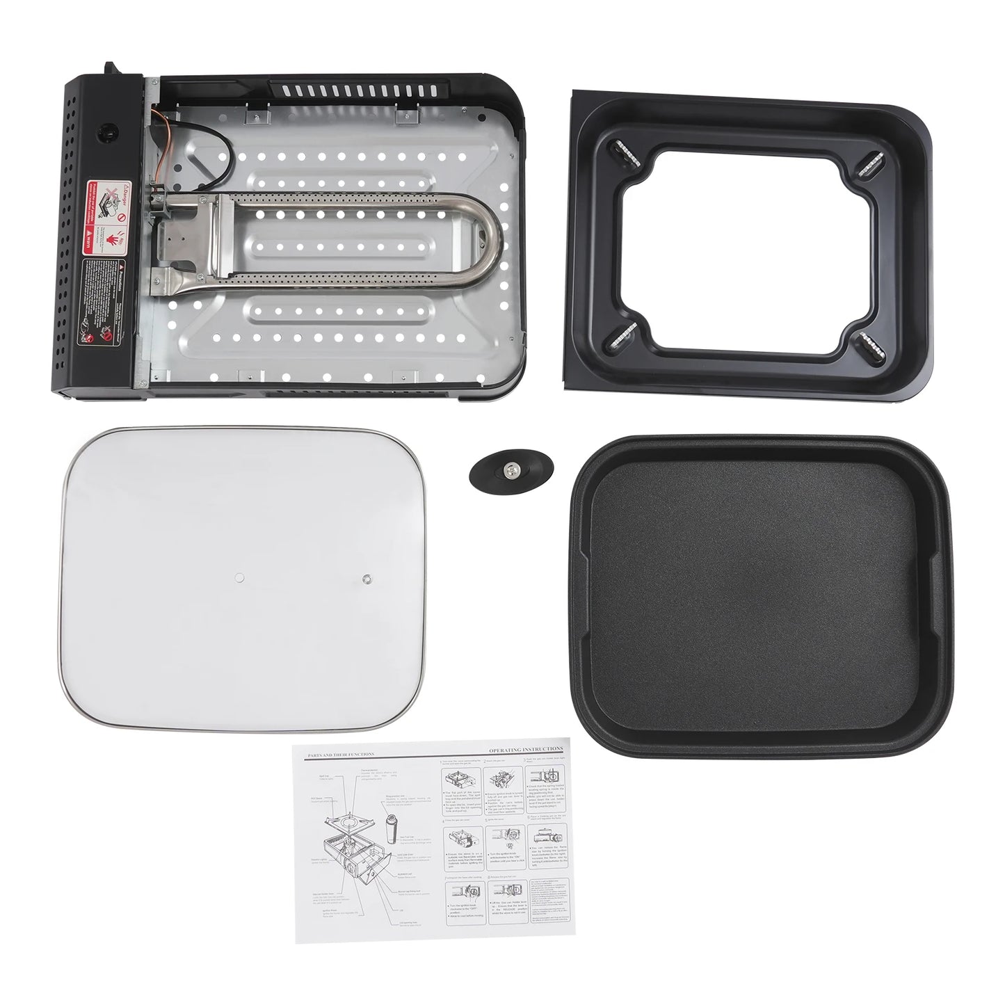 Portable Camping Gas Grill Stove With Butane Lightweight Outdoor Cooking