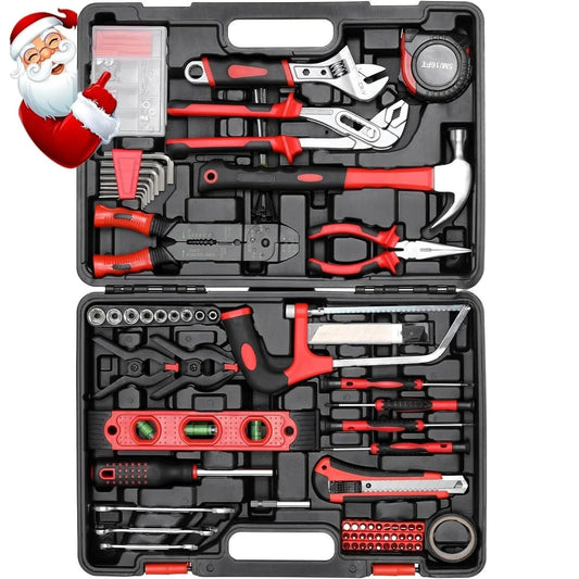 TLGREEN 218-Piece Household Tool Kit Auto Repair Set With Toolbox
