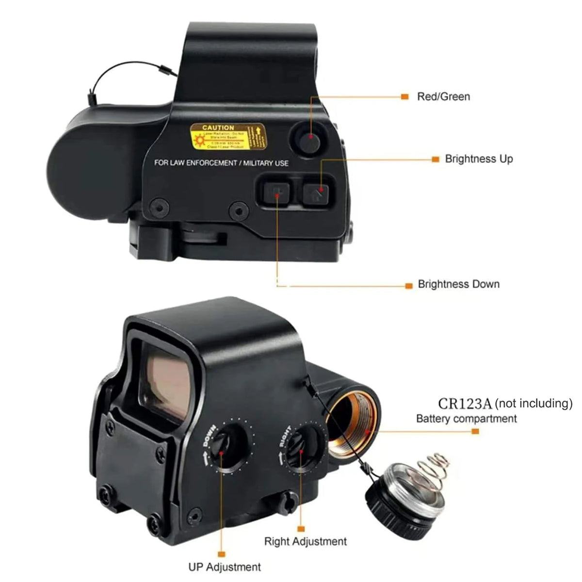 Nabila Red Dot Holographic Sight Scope For Rifle Rails