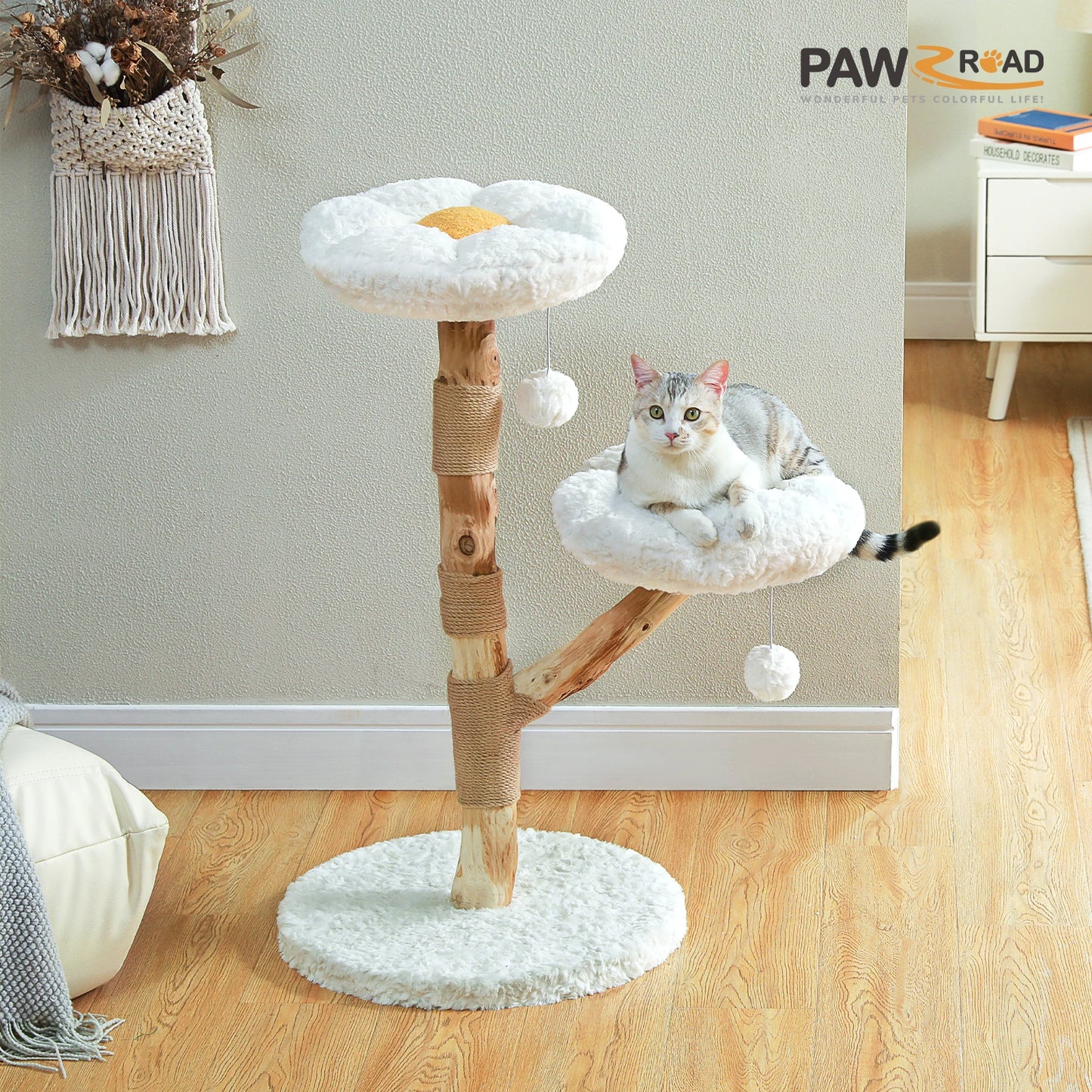 PAWZ Road Flower Cat Tree Indoor Cat Tower Scratching Posts