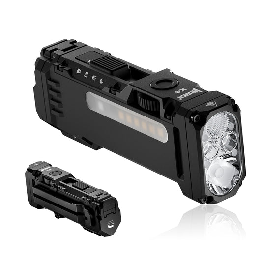 WUBEN X4 EDC Flat Flashlight RGB 1600 Lumens Magnetic IP68