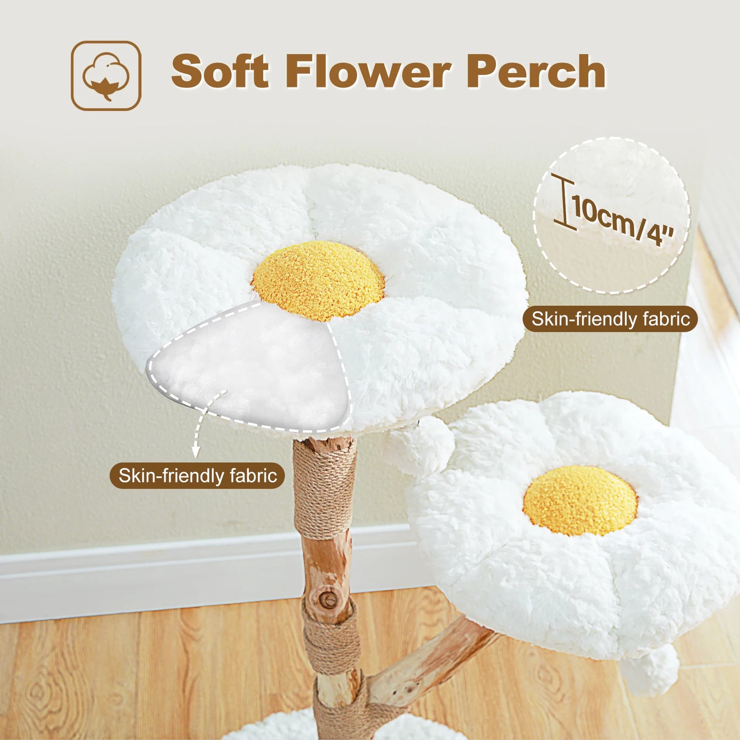 PAWZ Road Flower Cat Tree Indoor Cat Tower Scratching Posts