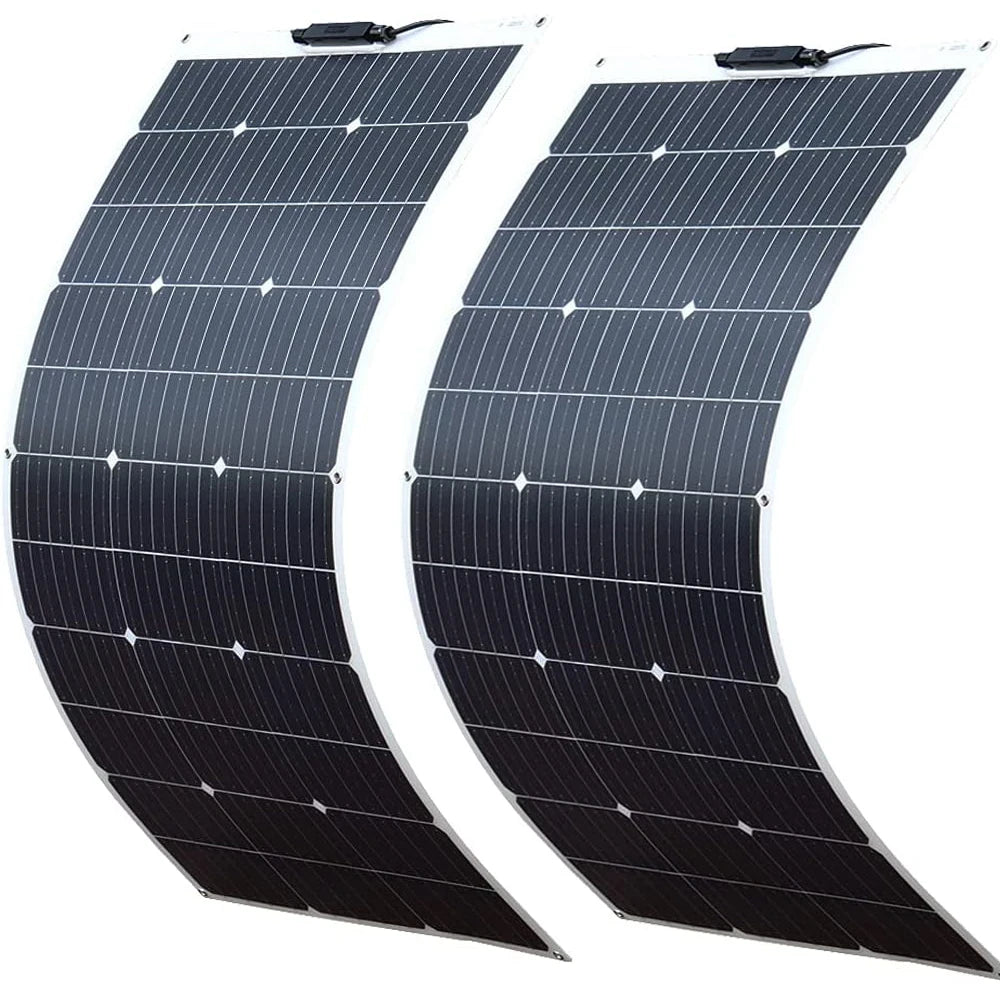 BOGUANG Flexible 100W Monocrystalline Solar Panel 12V 24V Battery