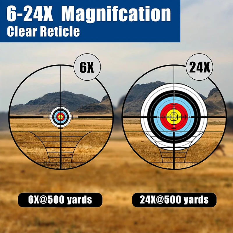 Bestsight Illuminated Tactical Hunting Rifle Scope With Red Green Reticle
