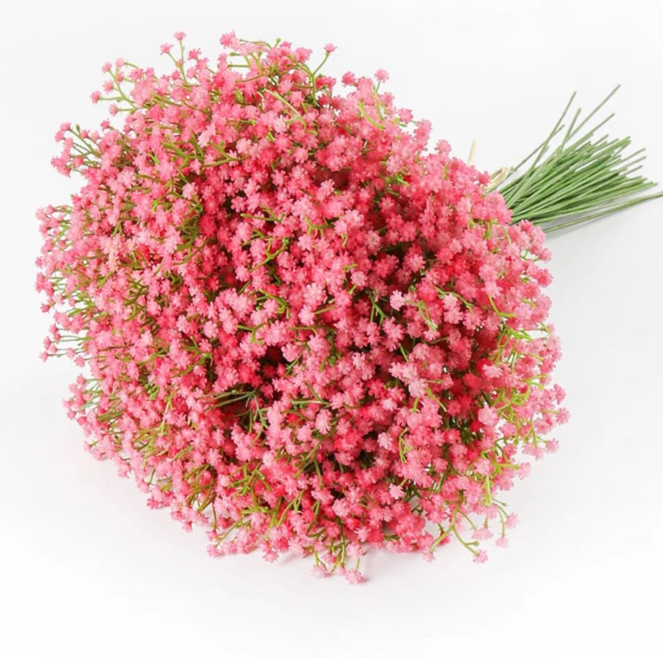 48PCS Babysbreath Artificial Flowers, Starry Sky Flowers Artificial Bulk, White Flores Greenery for Wedding Tables Decor