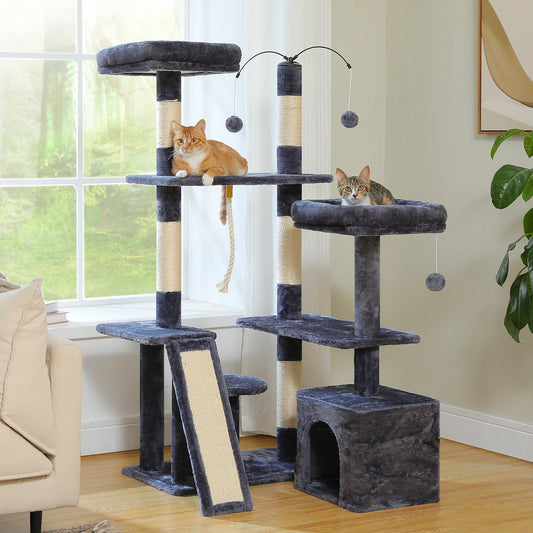 PAWZ Road Multi Level Cat Tree Tower With Sisal Scratching Posts