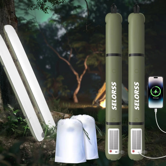 SELORSS Solar Camping Lantern 2000mAh Folding Portable Light