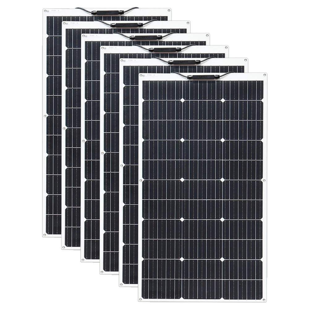 BOGUANG Flexible 100W Monocrystalline Solar Panel 12V 24V Battery