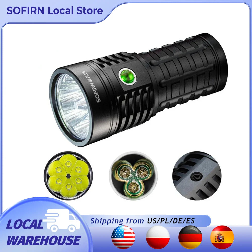 Sofirn Q8 Plus 16000lm USB C Rechargeable Flashlight