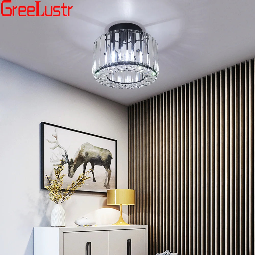 GreeLustr Modern Crystal Chandeliers Ceiling Light With E27 Led