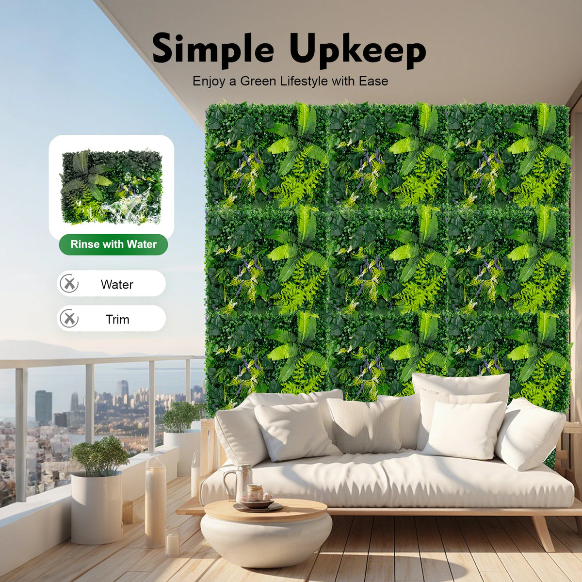 Artificial Grass Backdrop Wall Greenery Panels For Garden Decor