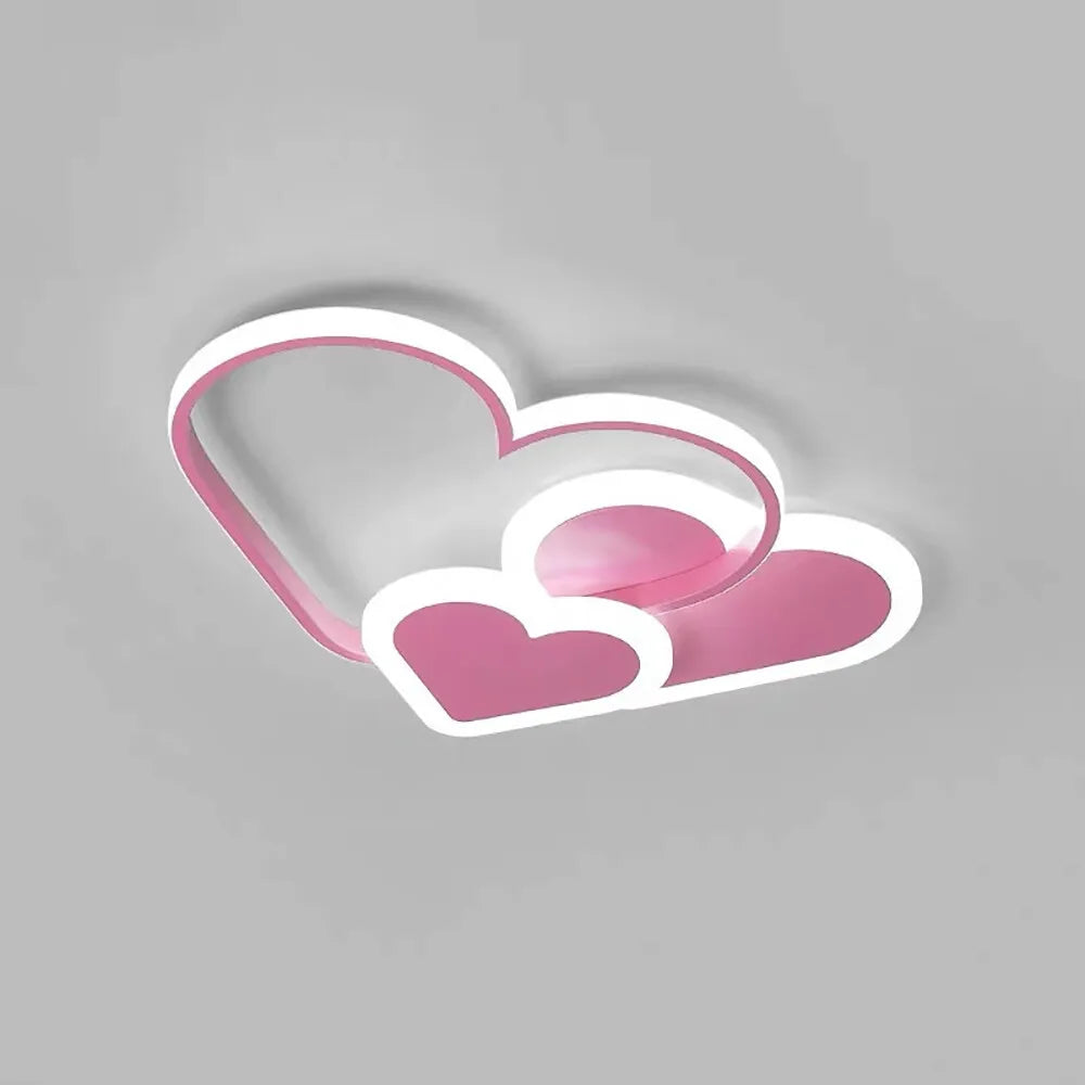 Heart-Shaped LED Ceiling Lamp With Remote Control 36W 3000-6000K