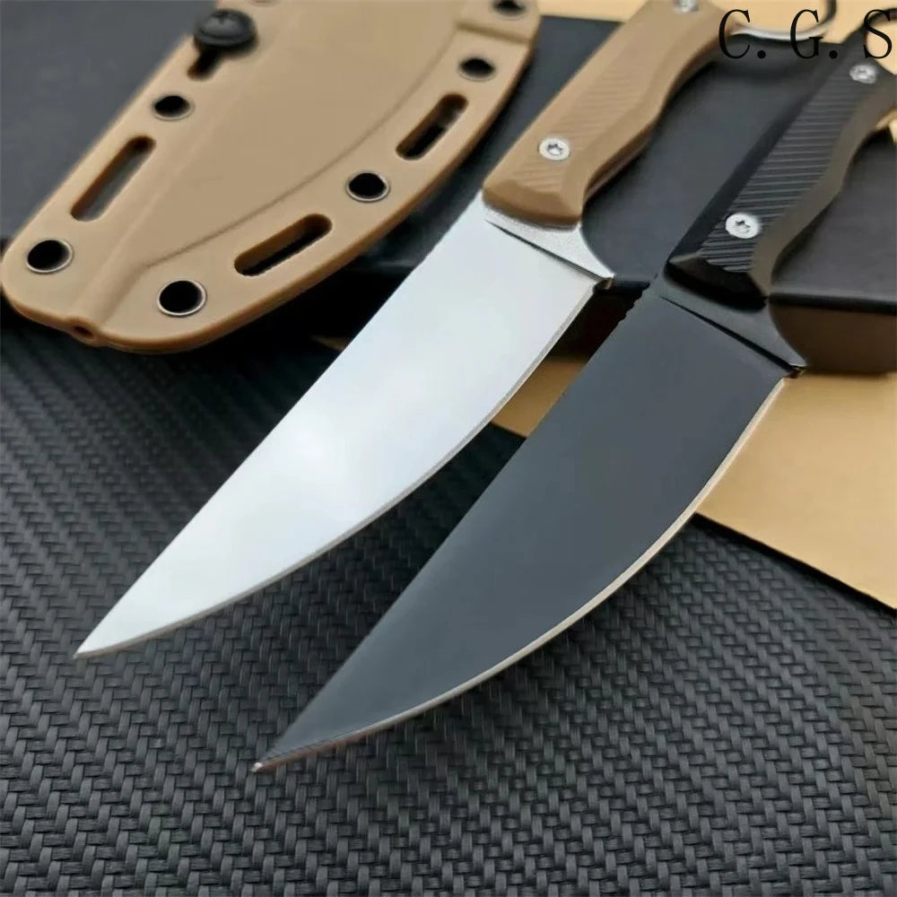 Speedgoat Fixed Blade Outdoor Straight Knife Nylon Wave Fiber Handle EDC Outdoor Hunting Survival Portable with Kydex Knives