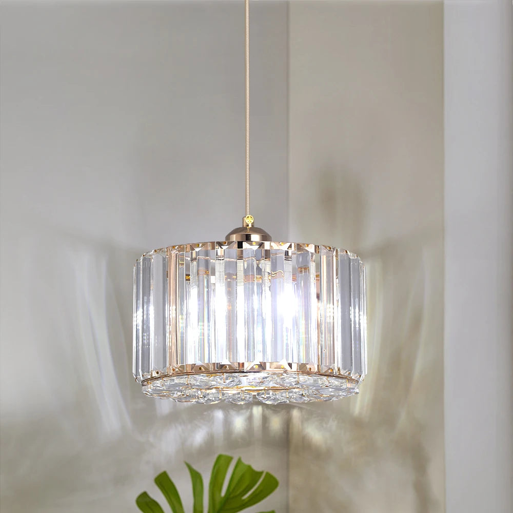 GreeLustr Modern Crystal Pendant Light Chandelier for Living Room
