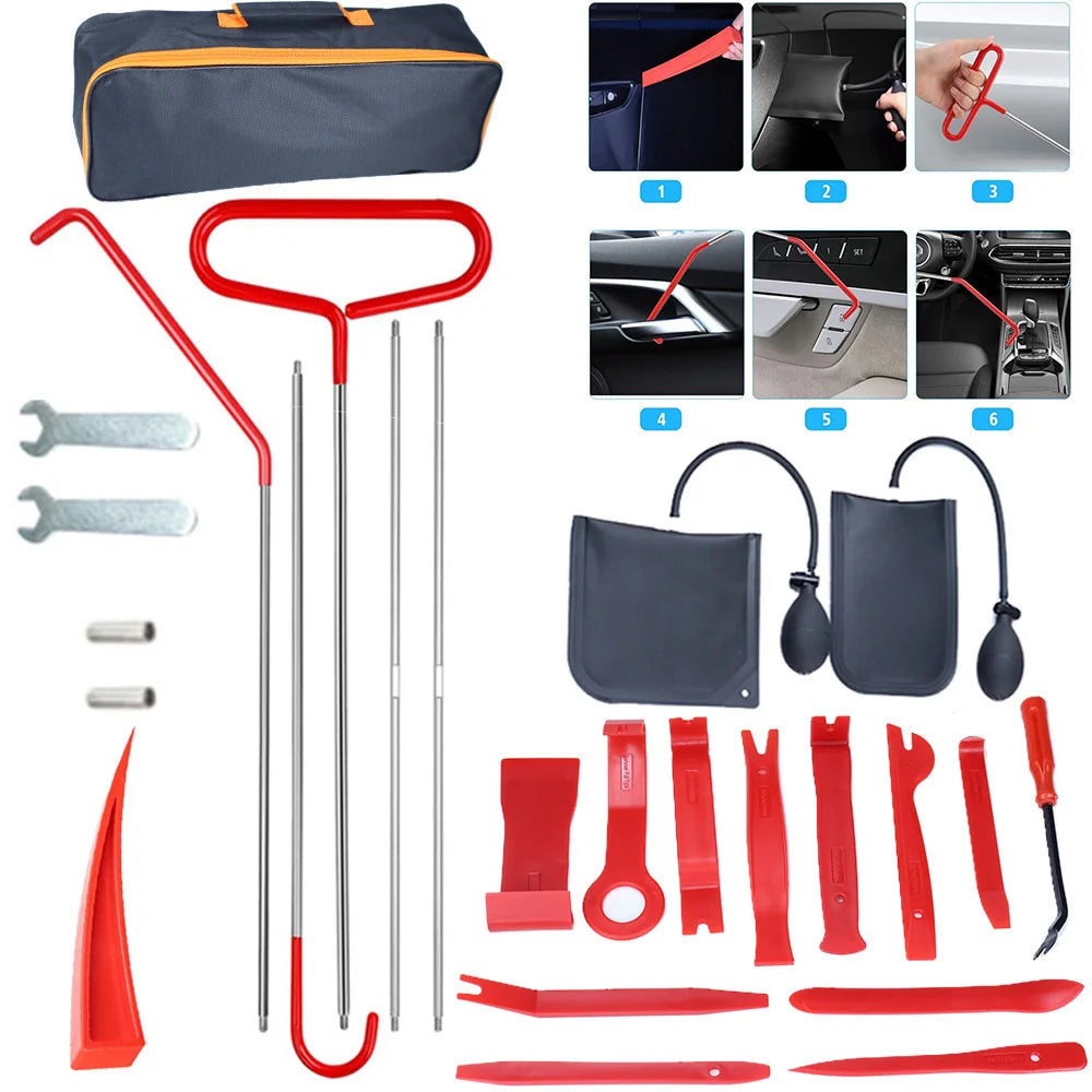Car Lockout Emergency Open Kit With Air Wedge Pump