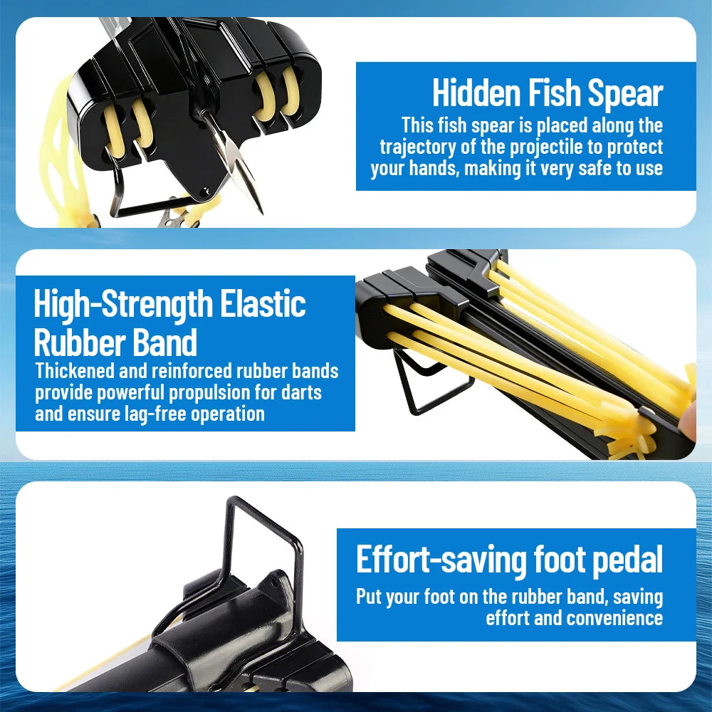 Aluminum Fishing Slingshot Rod With Reel For Long Distance