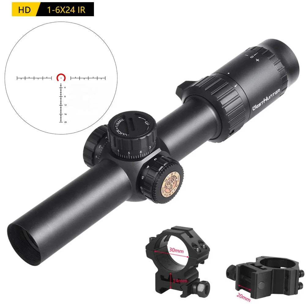 WestHunter IR LPVO Riflescope With Illuminated Etched Reticle