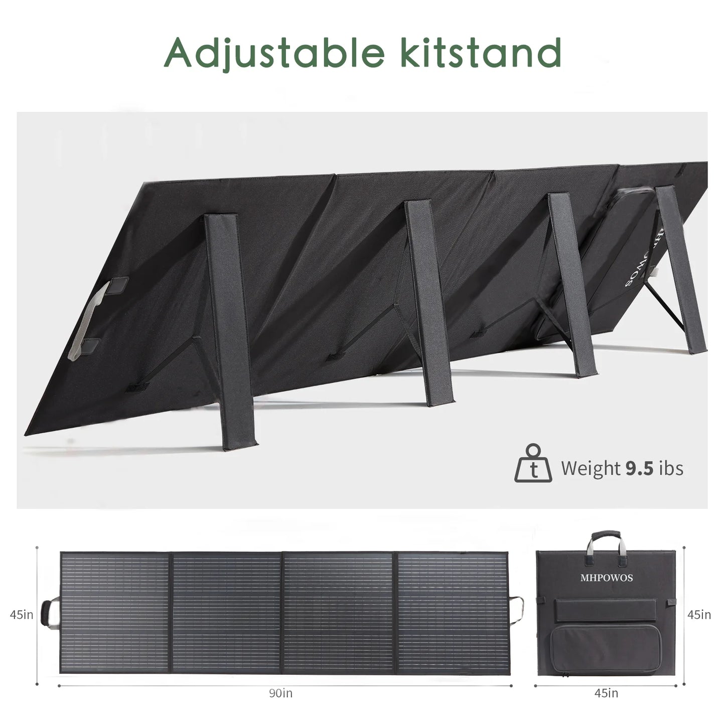 MHPOWOS 220W Portable Foldable Solar Panel For RV Camping