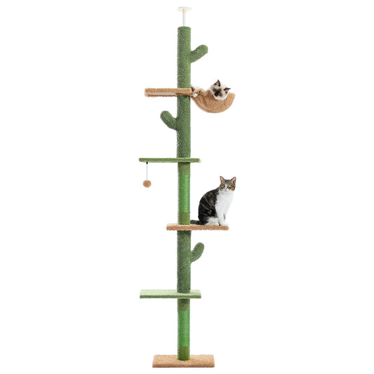 PAWZ Road 5-Tier Floor To Ceiling Cat Tree With Hammock