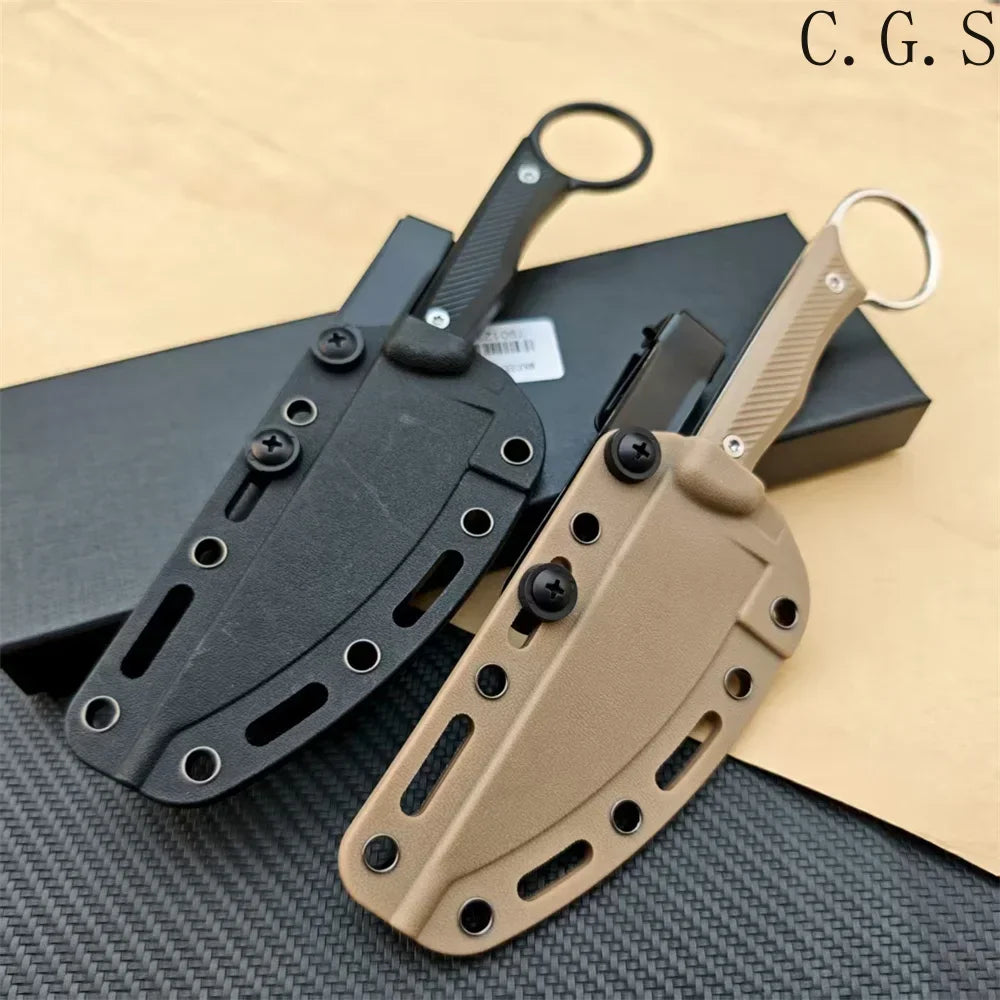 Speedgoat Fixed Blade Outdoor Straight Knife Nylon Wave Fiber Handle EDC Outdoor Hunting Survival Portable with Kydex Knives