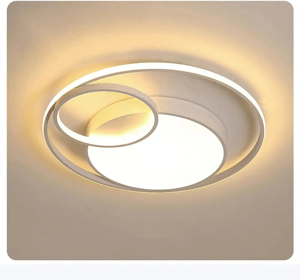 LED Flush Mount Ceiling Light Three-Ring Chandelier Modern
