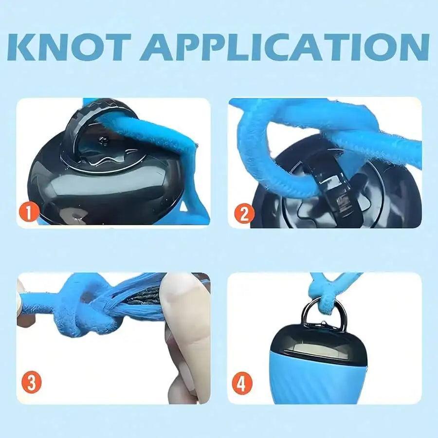 Interactive Dog Toy Ball With Rope Rolling Automatic Toy